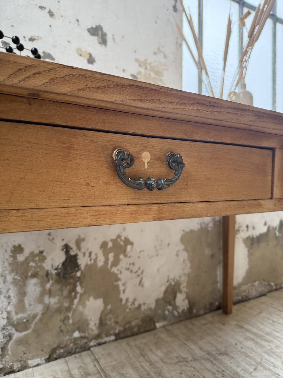 Oak veneer desk 1950