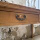 Bureau placage chêne 1950