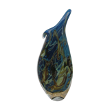 Blue vase art deco style