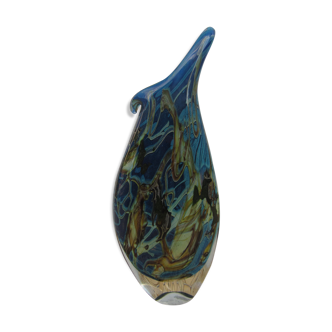Blue vase art deco style