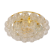 Spectacular Sputnik Flush Mount Glass Snow Balls by Doria, Germany, 1970s