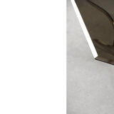 Vintage brass hollywood regency gold glamour coffee table with glass top, 1970s