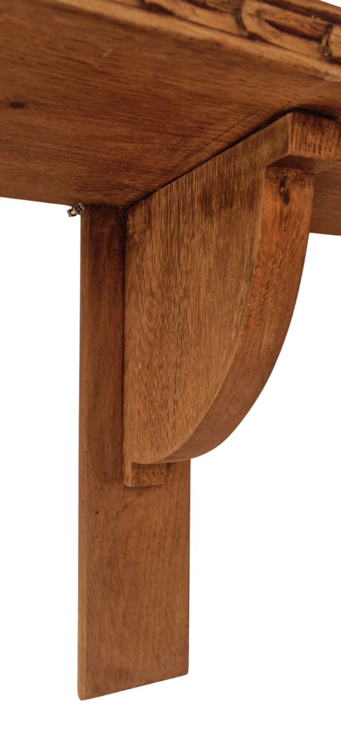 Solid oak wall shelf - Rustic Louis XVI style