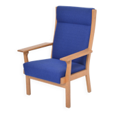 Reupholstered Danish Mid-Century Modern GE 181 a Chair by Hans Wegner for GETAMA