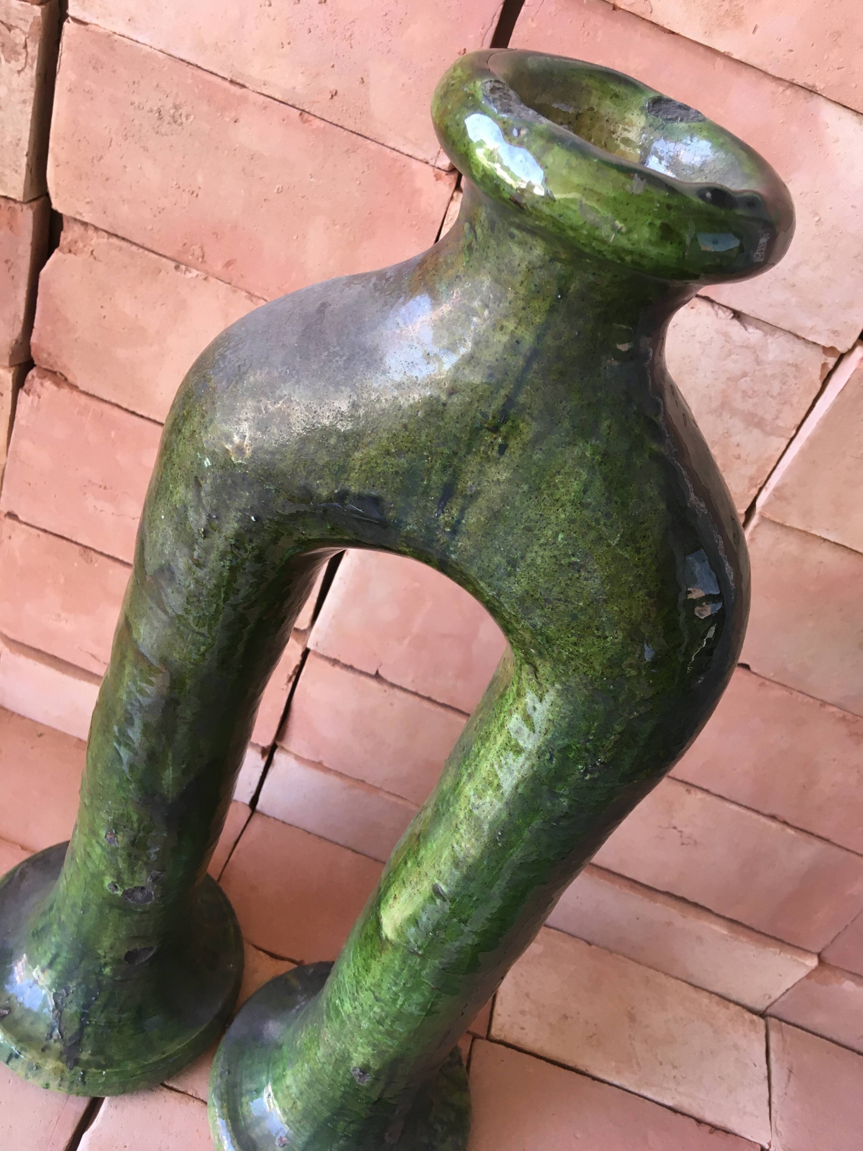 Tamegroute pottery in glazed terracotta