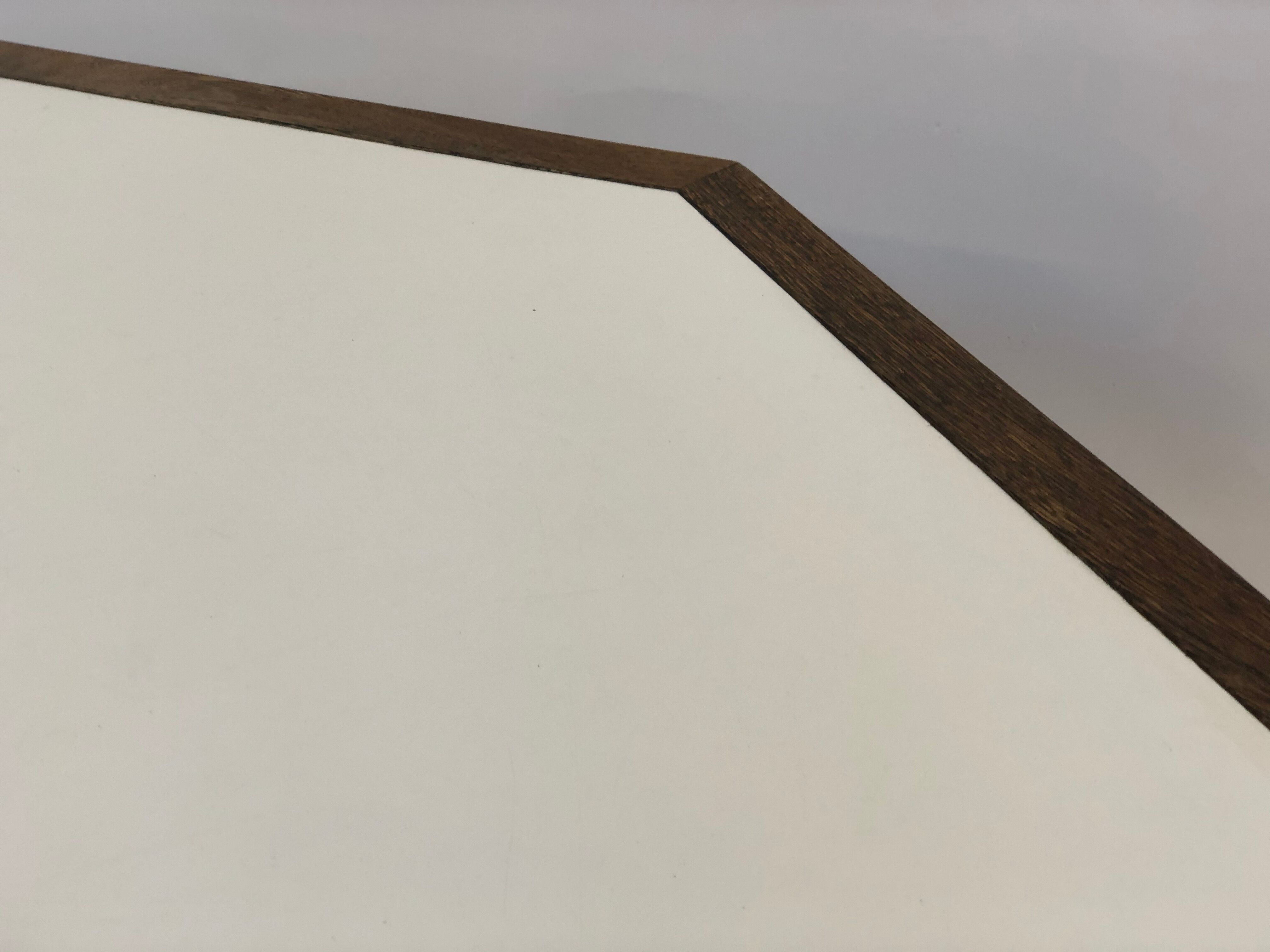 Vintage coffee table wenge hexagon 1960