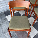 Set of 4 Danish teak chairs