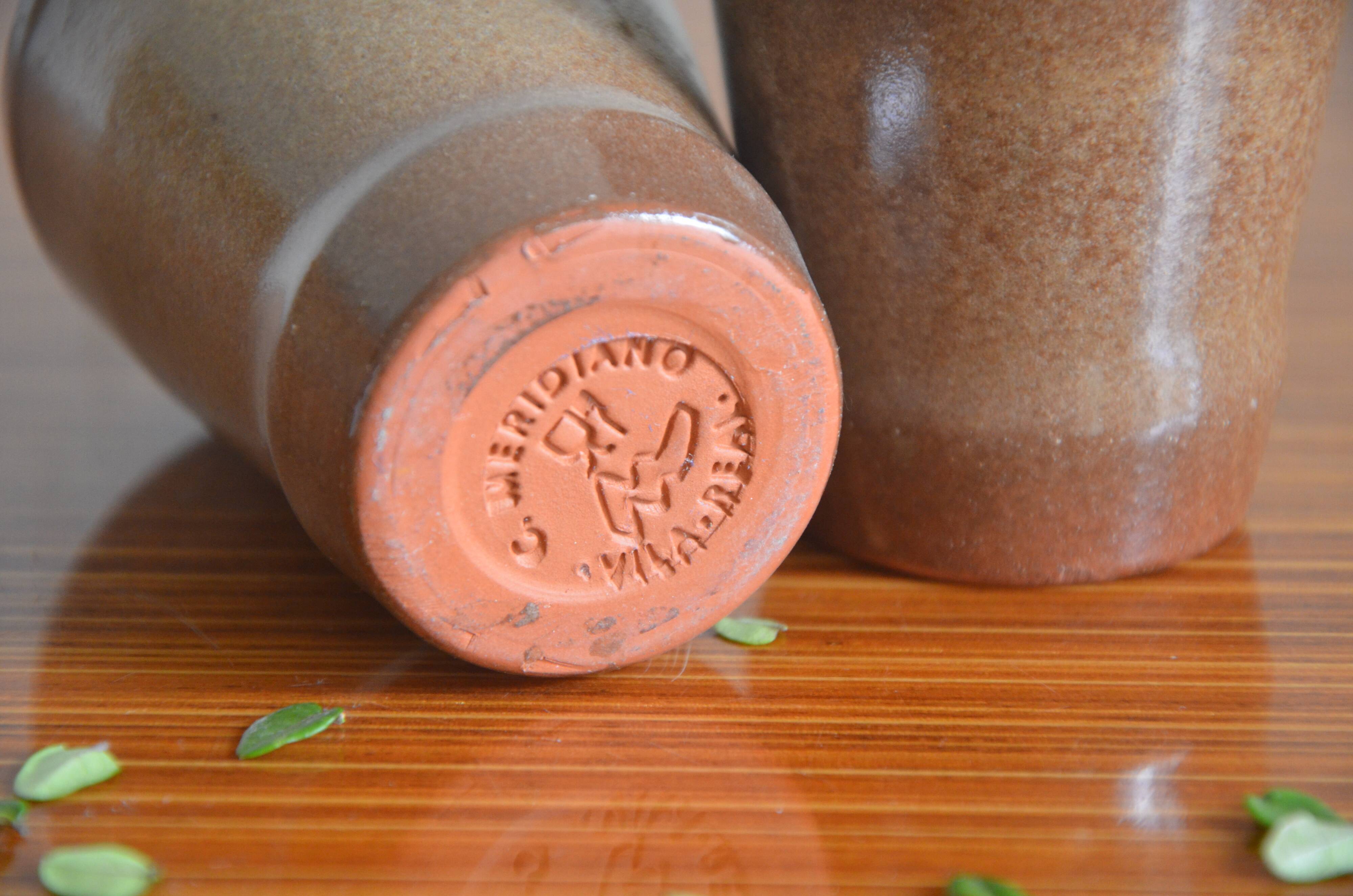 Set of 2 stoneware glasses C. Meridiano Vila Real