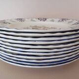Flat plates "Vieux Rouen" Longwy