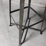 Chaise haute d'atelier Bienaise, chaise industrielle vintage