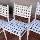 Suite de 7 chaises tressées triconfort vintage