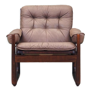 Fauteuil en cuir, design danois,