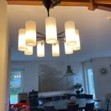 Vintage 9-light pendant light in Perspex
