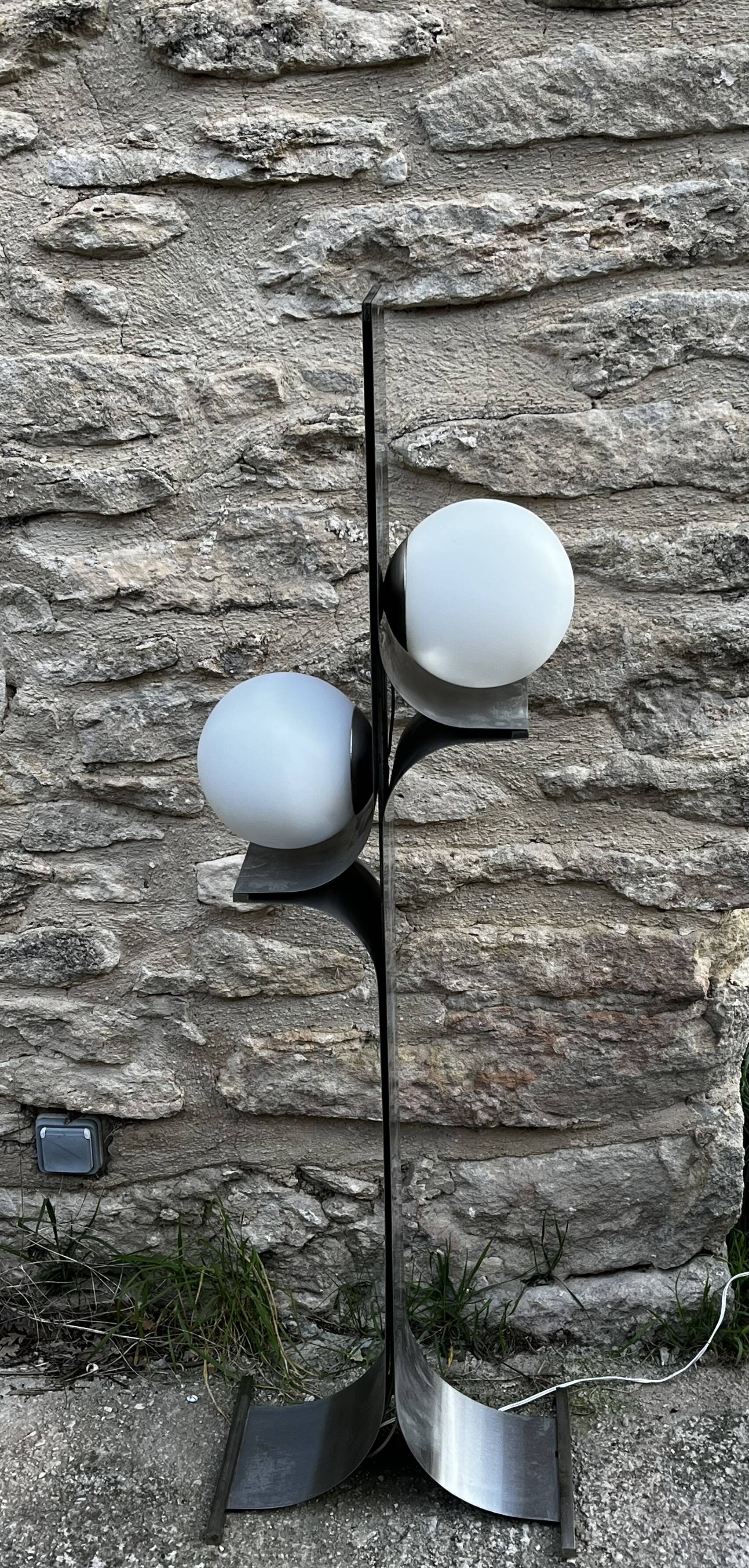 Brutalist floor lamp