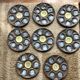Vallauris ceramic oyster plates circa 1960 x8