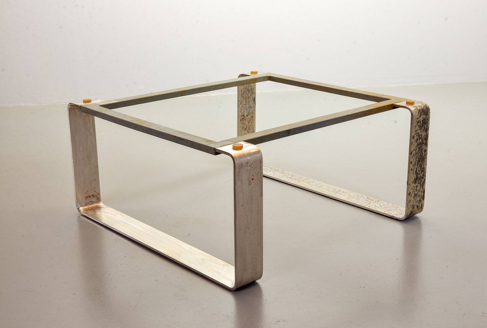 Ardesia Collection Square Slate Stone Coffee Table in Pia Manu Style, 1960s