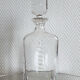 Whisky decanter with flat cap