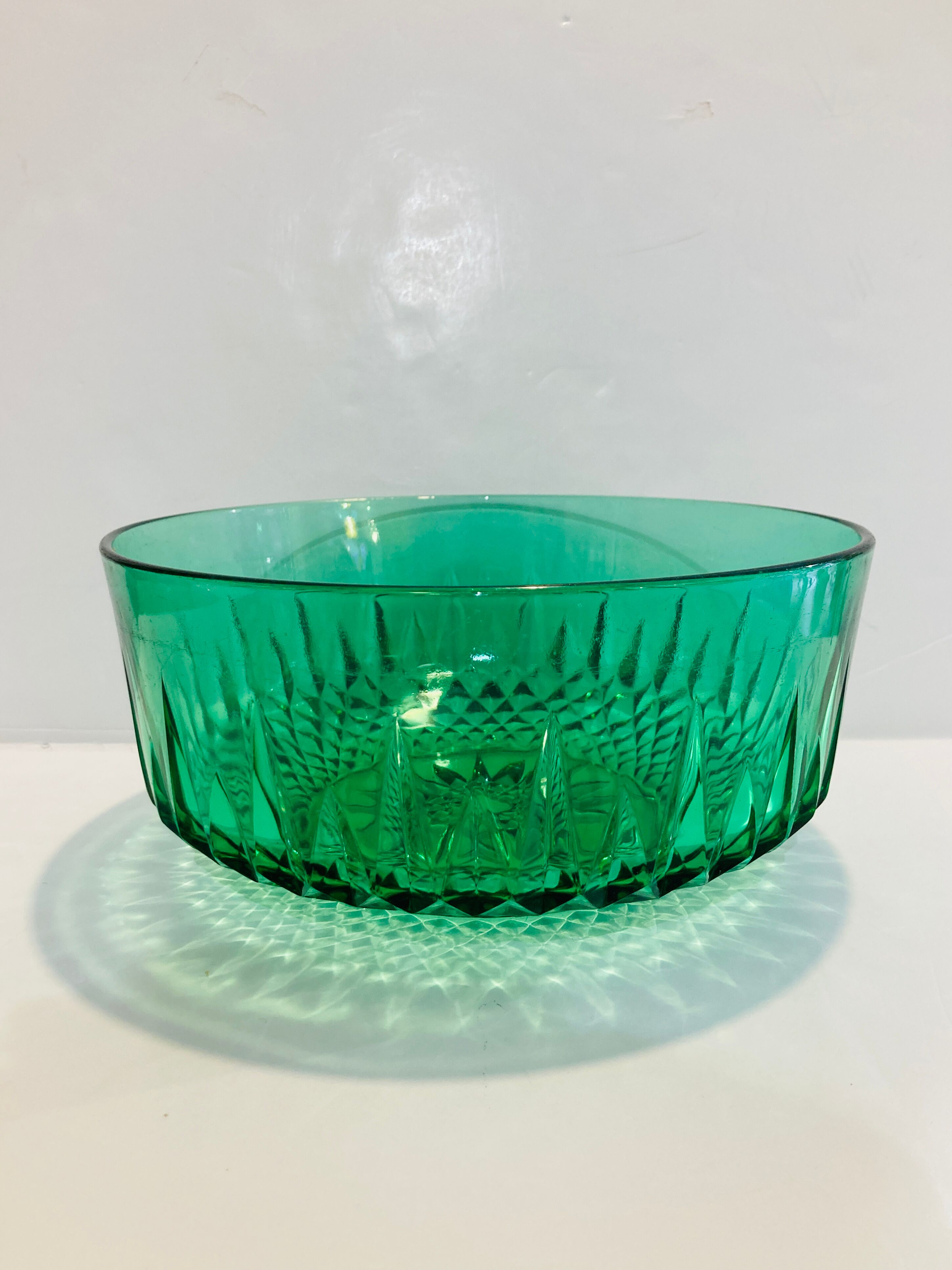 GREEN GLASS BOWL 60S - RETRO-KITCHEN-VINTAGE