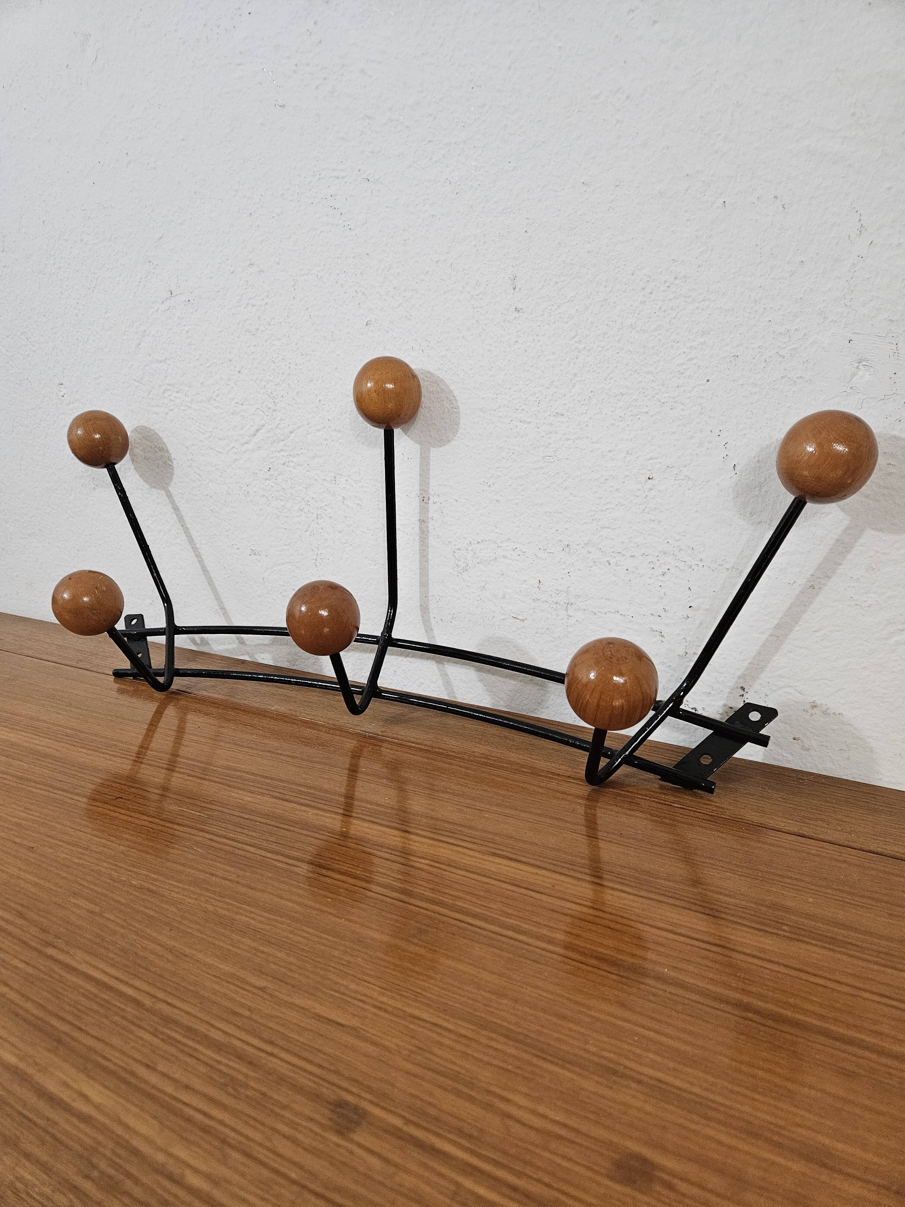 Vintage wall coat rack