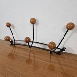 Vintage wall coat rack