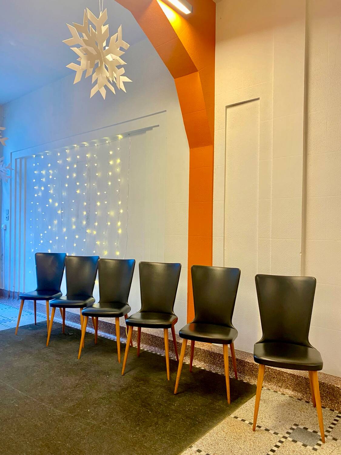 Set of 6 Essor chairs by Baumann 1960