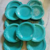 12 vintage zoomorphic dinner plates