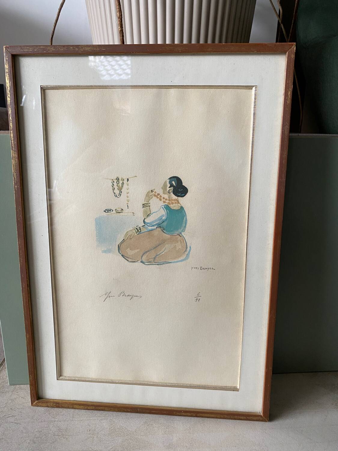 Lithograph by Yves Brayer 6/40