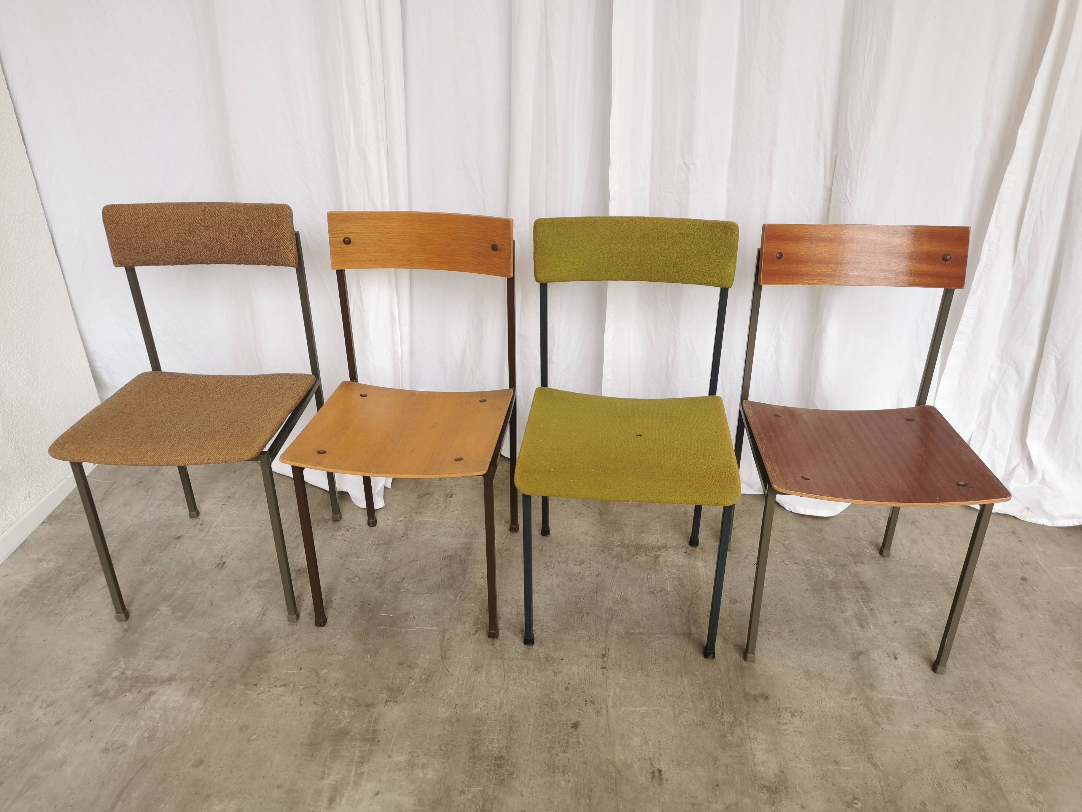Chaises de salle à manger industrielles vintage - Stol Kamnik années 1970 - Lot de 4 - Mix & Mat