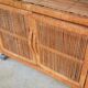Meuble de rangement vintage en rotin