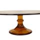 Amber Art Deco Cake Platter / Pastry Dish – Depression Glass