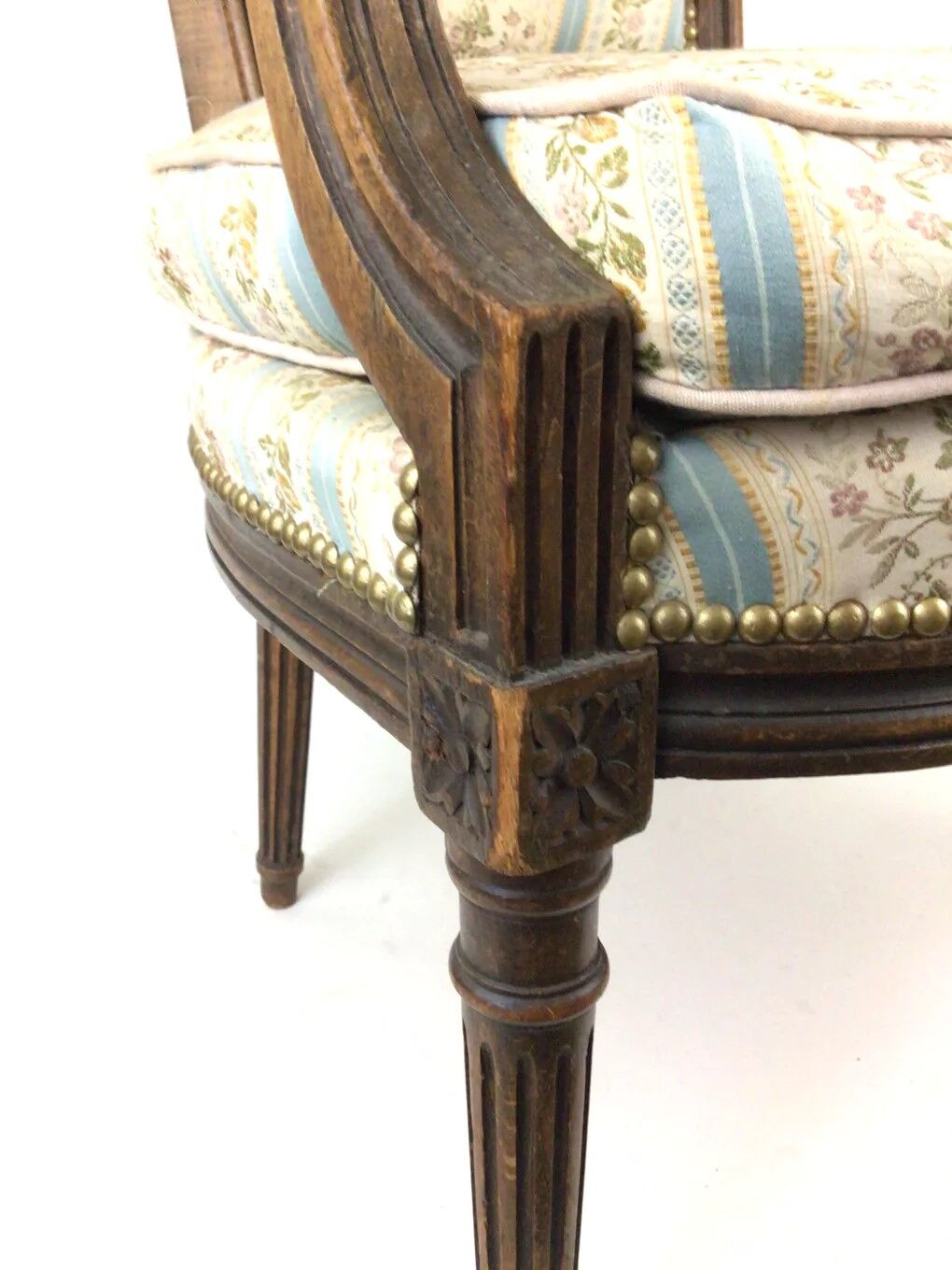 Pair of Louis XVI era convertible armchairs