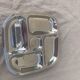 Compartment dish, vintage stainless steel servant