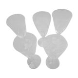 Set of 5 crystal flutes