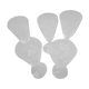 Set of 5 crystal flutes
