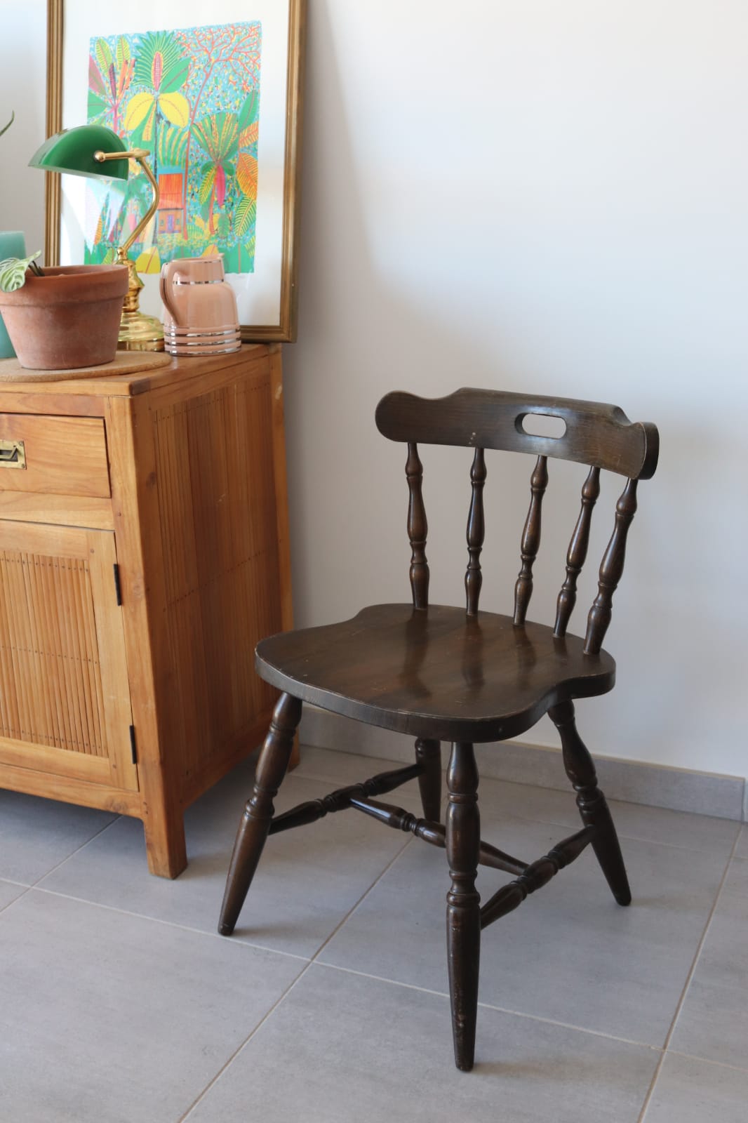 Chaise western de saloon vintage 1970/1980