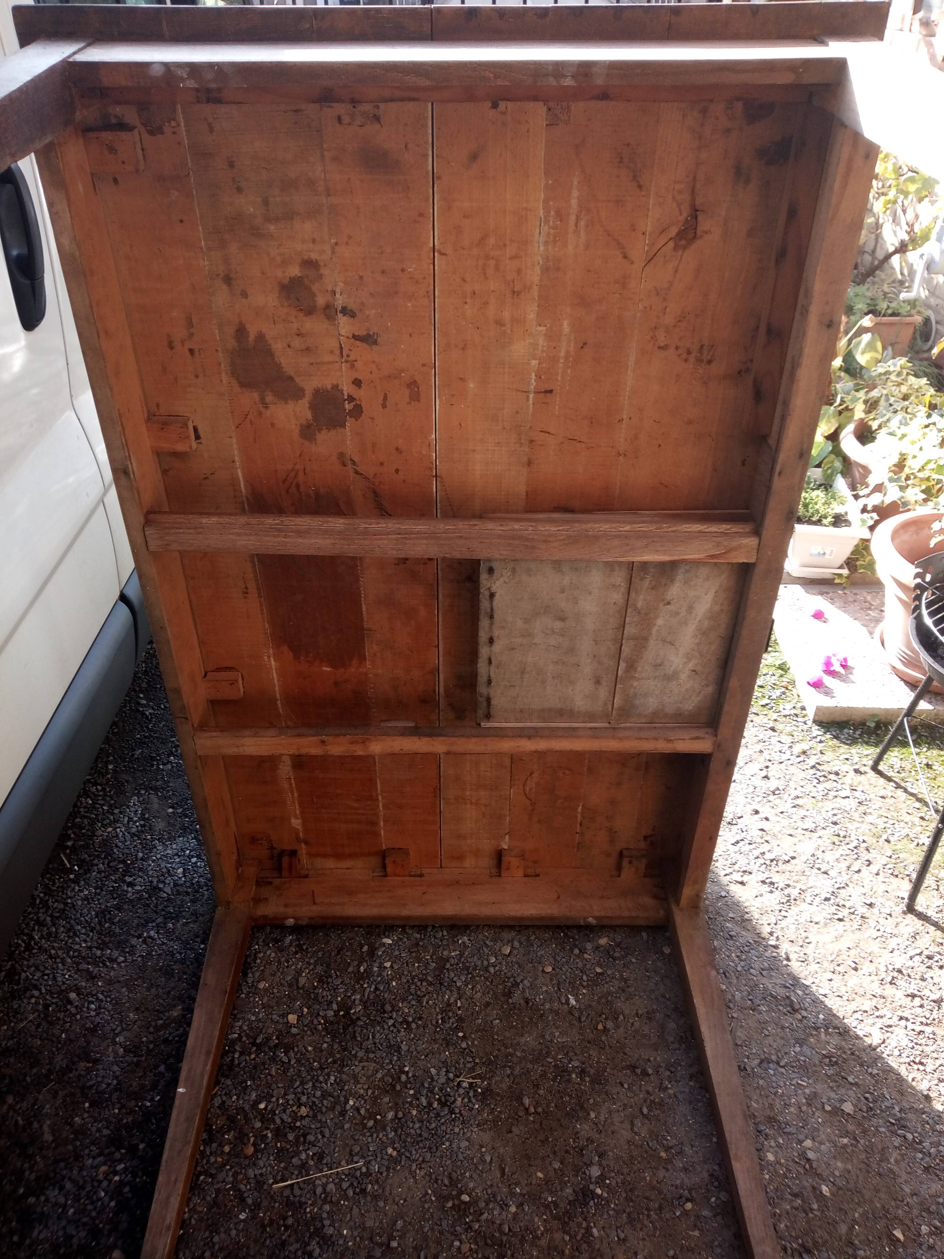 Farm table with a drawer