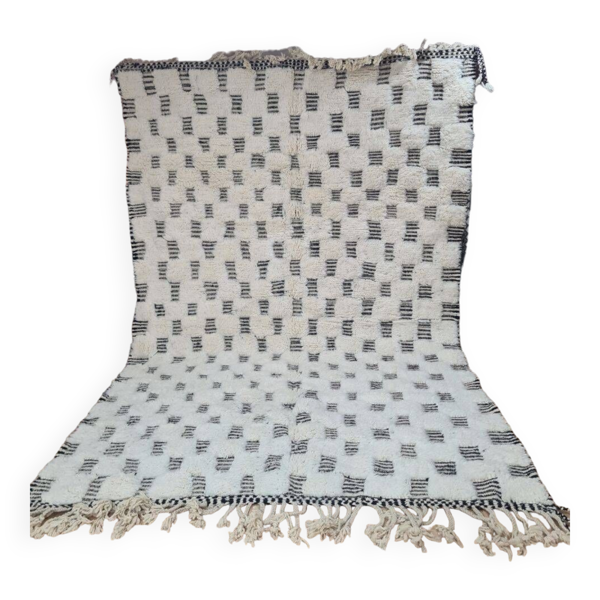 Handmade wool Berber rug 300X200 cm