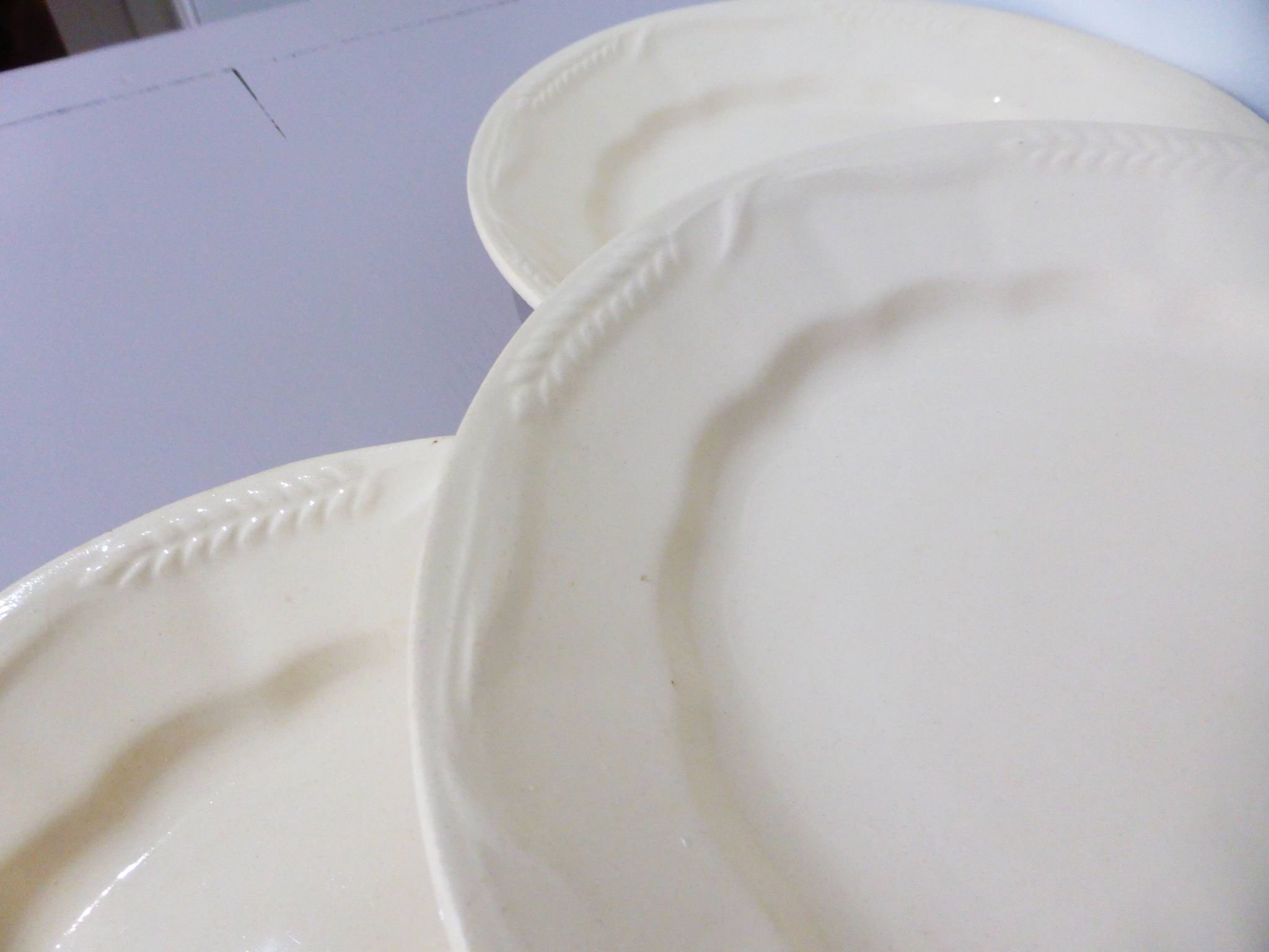 Set of 4 vintage flat plates from Moulin des Loups and St Amand 210369