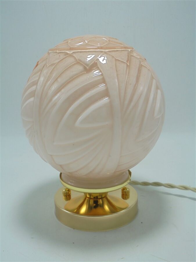 Pink opaline lamp