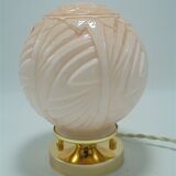 Pink opaline lamp