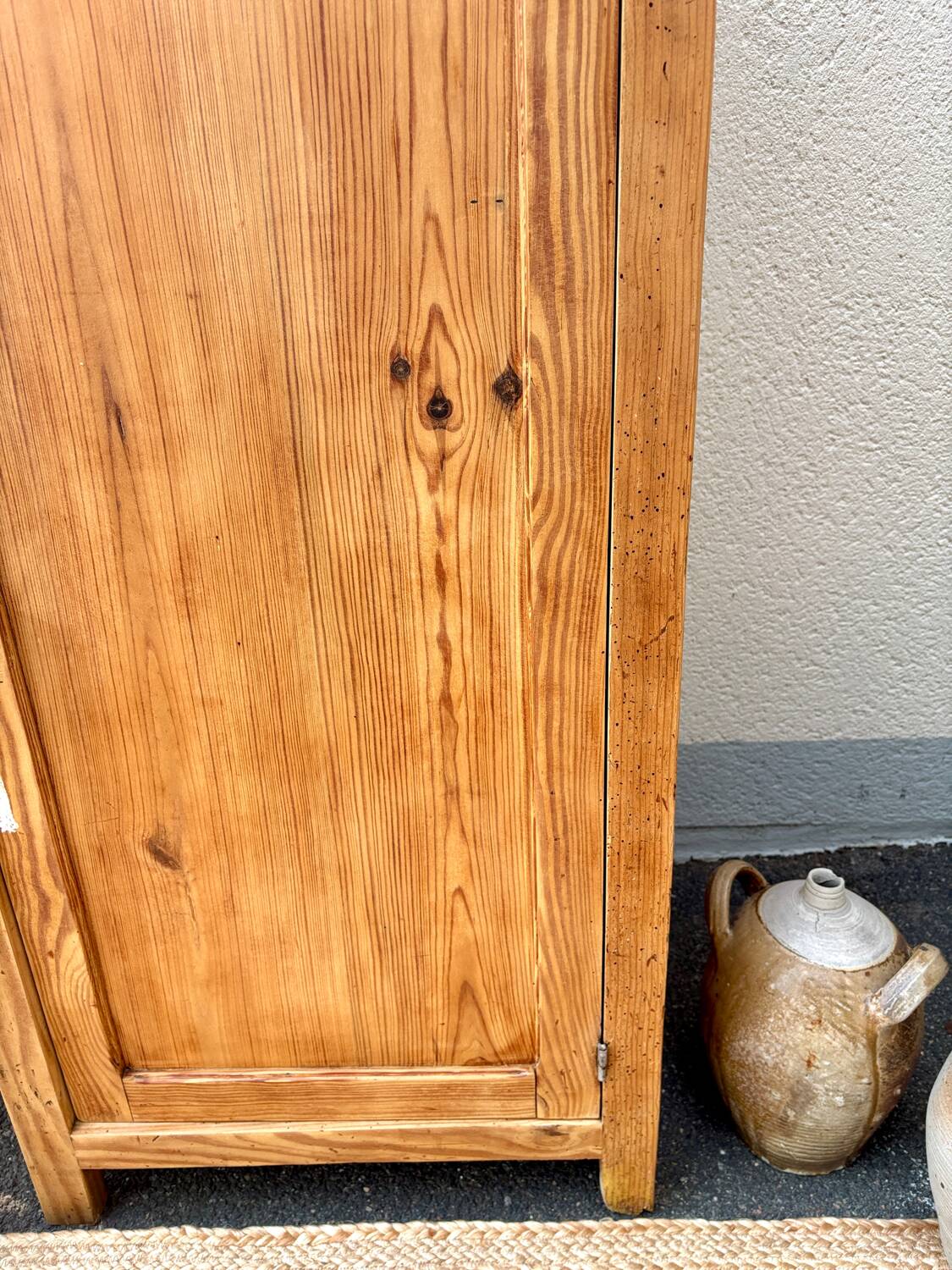 Parisian sideboard in raw wood