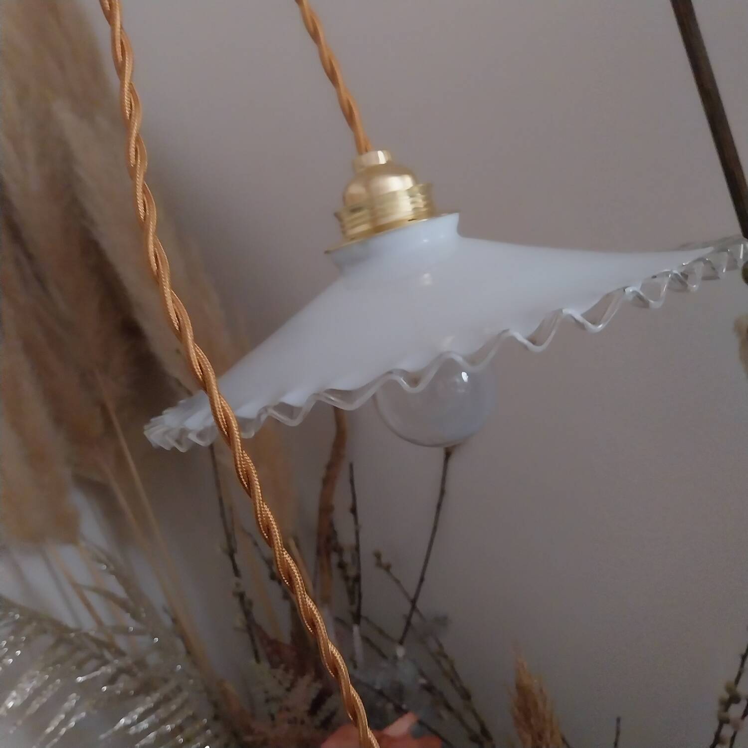 Opaline lamp