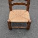Chaise basse paillée