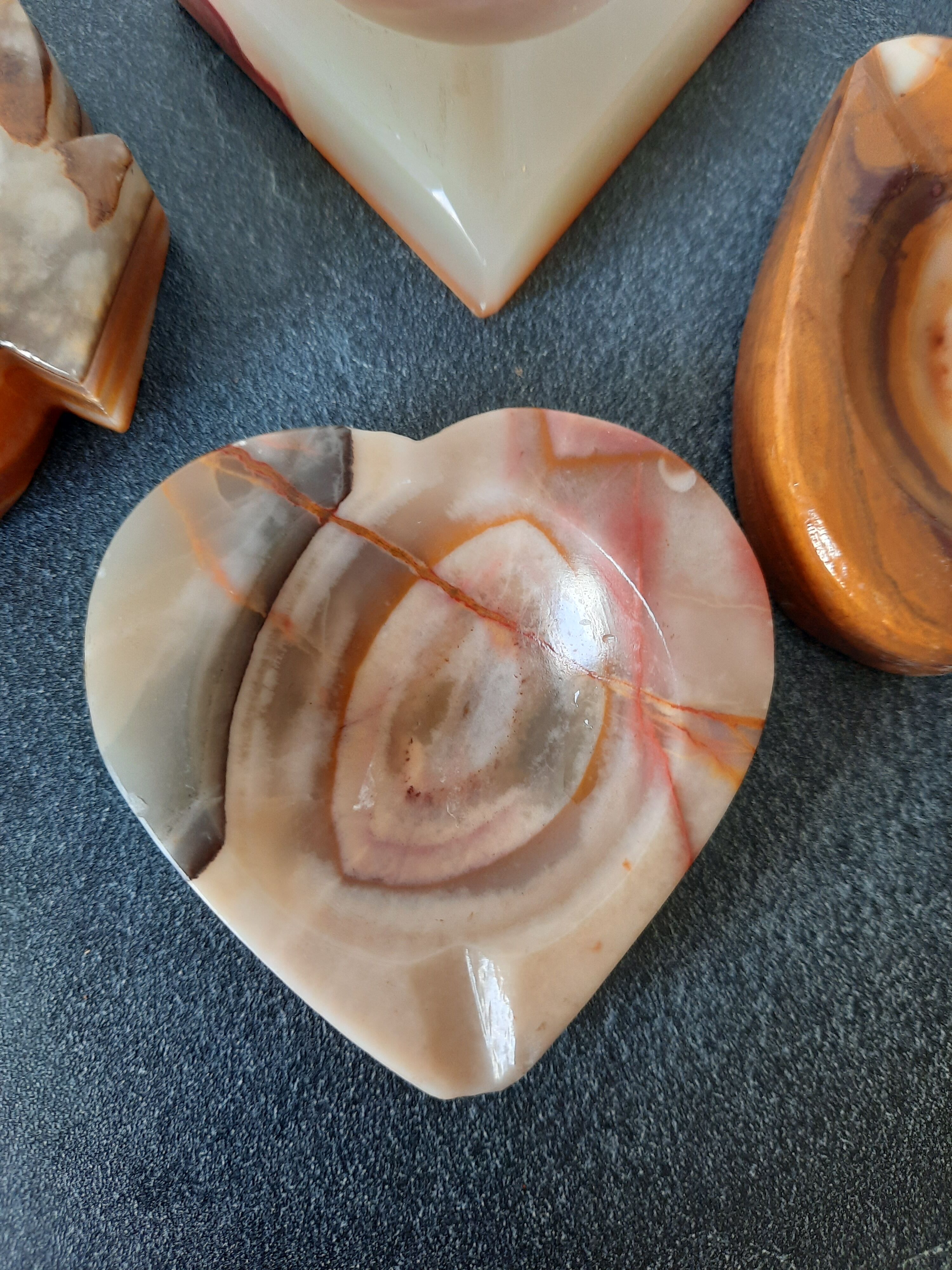 Set of marble ashtrays