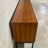 Buffet enfilade XXL teck Paolozzi Monopoly vintage années 60