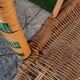 Set of 4 wicker and rattan armchairs