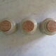 Series of three spice pots in sandstone