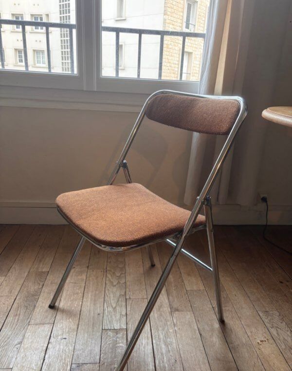 Chaises pliantes souvignet année 70 - made in france