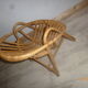Fauteuil rotin coquille 1960/1970