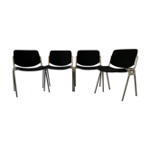 A set of four Castelli DSC 106 chairs, designed by G. Piretti, Italy, 90s